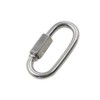 Qjaiune 24Pcs Quick Links 1/8 Inch Stainless Steel D Shape