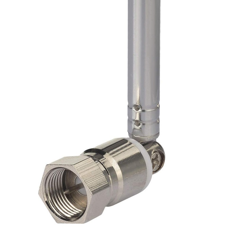AM/FM Radio World Receiver Telescopic Antenna Small Portable (F Connector