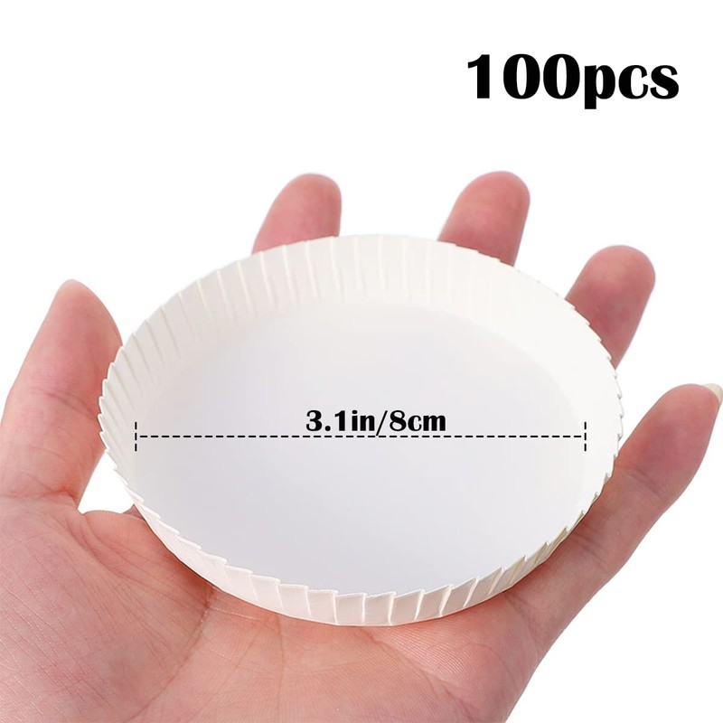 FERCAISH Disposable Paper Recycled Drinking Lids Coffee Hot Cups Lids