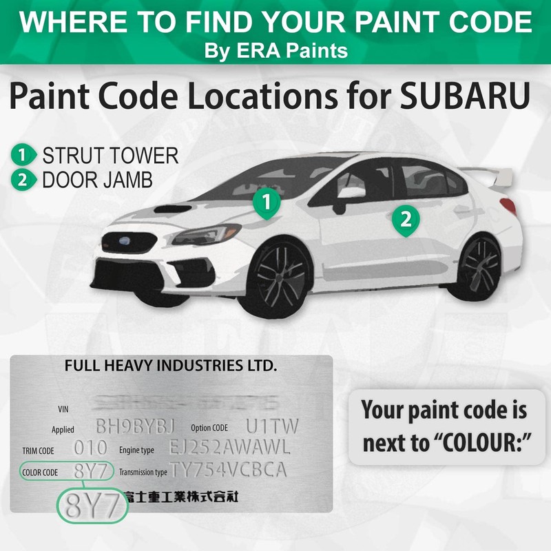 ERA Paints H1Q - Twilight Blue Metallic for SUBARU Exact