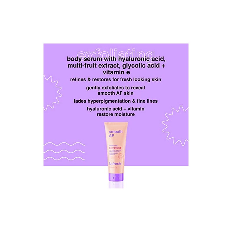 B.Tan Smooth AF Exfoliating Body Serum For Unisex 8 oz