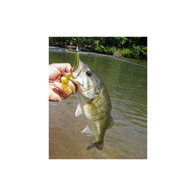 Yum Lures Grub Smoke Silver Flake, 2"