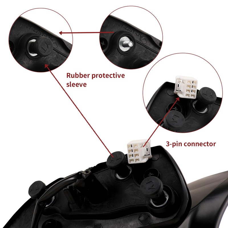 LOIYLLEN Left Driver Side Rear View Mirror Replacement for Honda