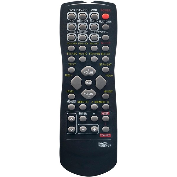 RAV254 Replacement Remote Control Fit for Yamaha Home Theatre AV