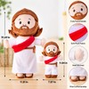 Cartoon Jesus Plush Doll Pillow – Soft Stuffed Character Toy