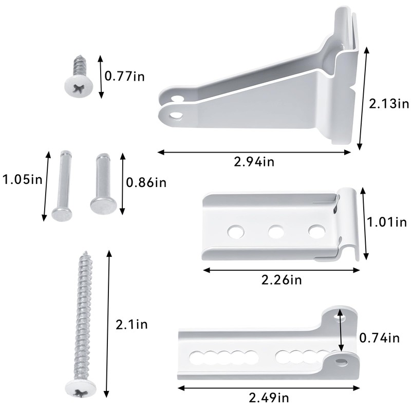 Storm Door Closer Bracket Kit, Screen Door Closer Replacement Part