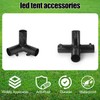Aoneky 2'' Corner Flat Roof Canopy Fitting Couplers Kit -