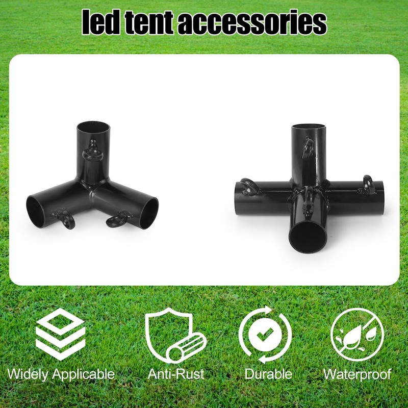 Aoneky 2'' Corner Flat Roof Canopy Fitting Couplers Kit -