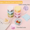 Plastic Salad Dressing Containers, 6Pcs Mini Food Storage Containers,Small Food