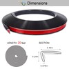 KTINITK 20ft Outside Vinyl Corner Trim Peel and Stick for