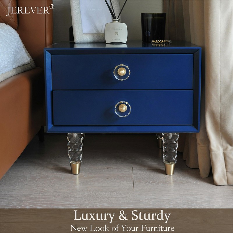 JEREVER Diamond Pattern Acrylic Furniture Legs Pack of 4 Replacement