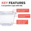 HOME GOODS MARKETPLACE 4 Ounce Portion Cups with Lids, 100