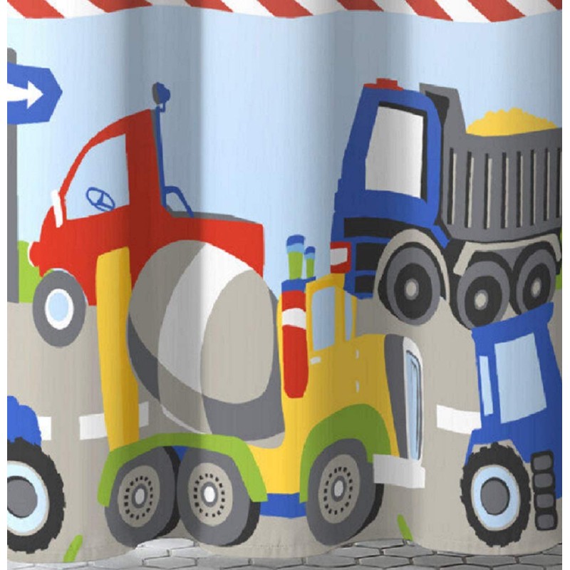 Dream Factory Kids Fabric Shower Curtain for Bathroom, 72W x