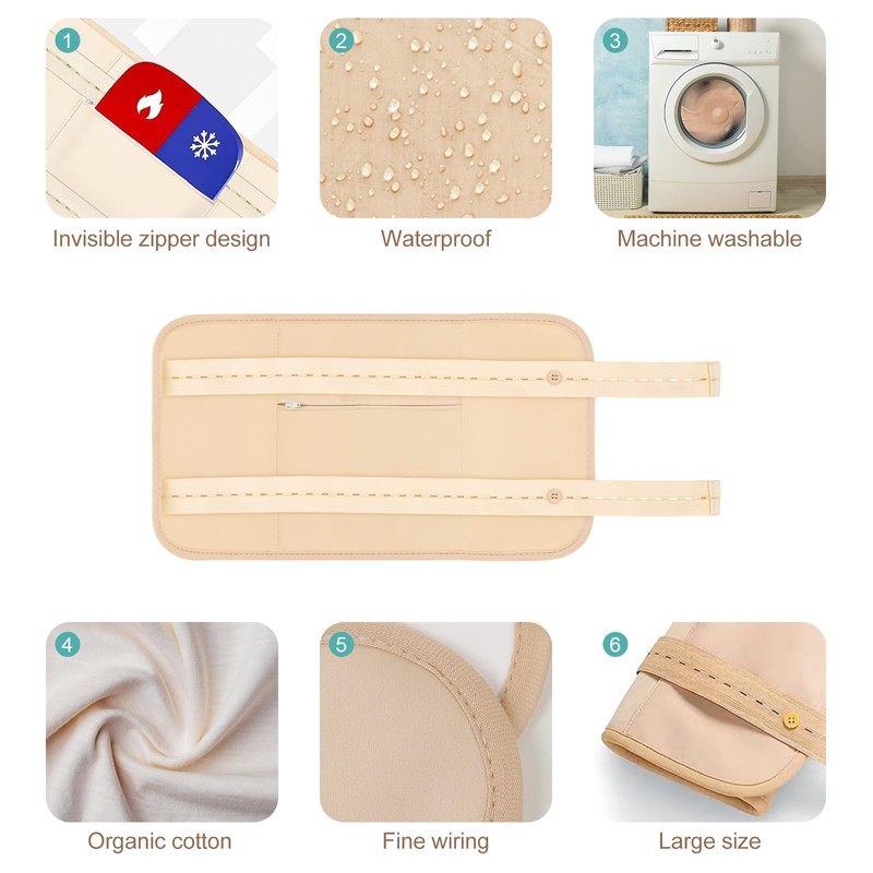 Castor Oil Pack Wrap,Castor Oil Wrap for Stomach, Liver Detox,