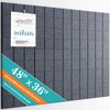 Large Cork Board, 12 Pack Felt Wall Tiles with Safe