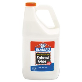Elmer's E340 Washable School Glue, 1 gal, Liquid
