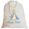 Second Ave Cute Blue Bunny Rabbit Easter Sack Bag Easter