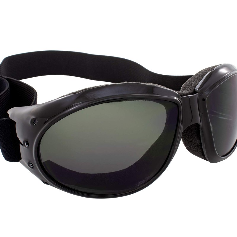 Global Vision Eliminator Padded Motorcycle Riding Goggles 2 Pair Black