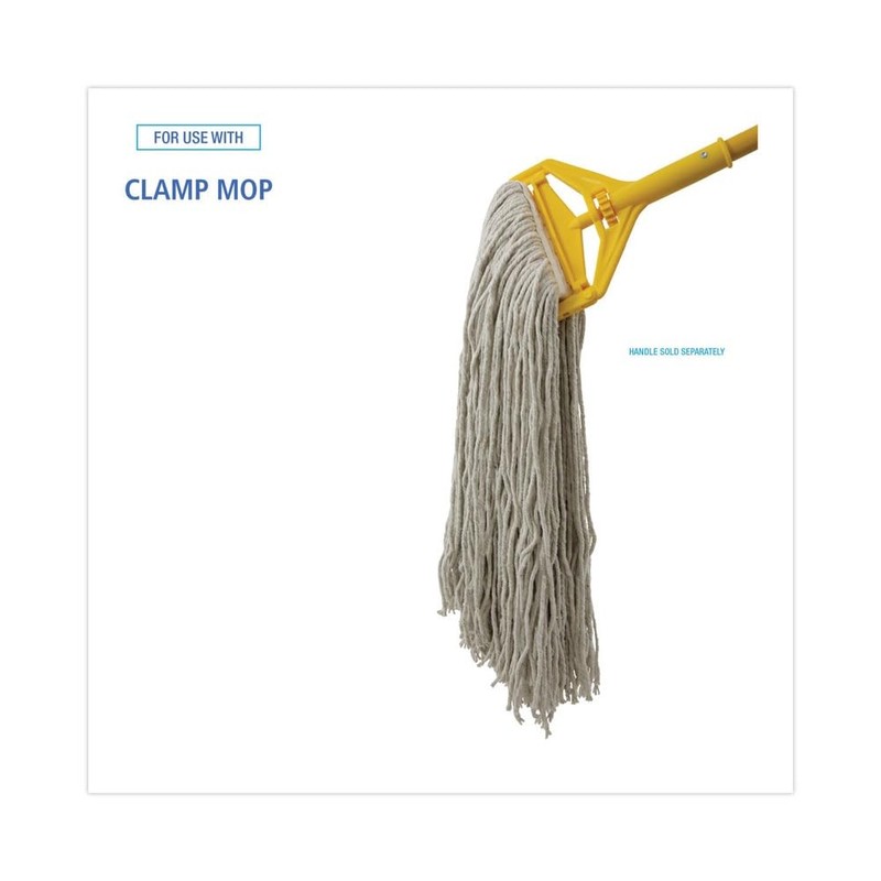 Boardwalk 2032CEA Cut-End Wet Mop Head, Cotton, No. 32, White