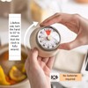 Tissting Visual Timer, 60-Minute Countdown Timer, Egg Timer Mechanical with
