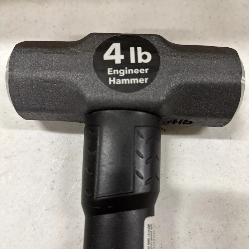 Truper 4lb Truper Engineer Hammer Dead Blow Fiberglass Rubber Grip