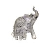 benerini Elephant With Baby Brushed Silver Elephant Ornaments For The