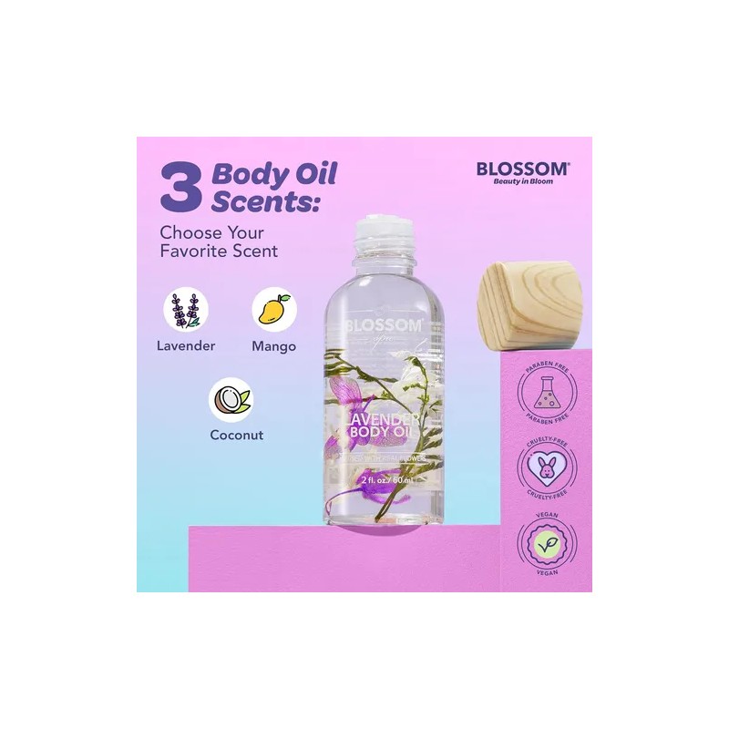 Aceite Corporal Hidratante Blossom Skincare, Aceite Seco Con