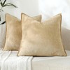 Stellhome Pack of 2 Soft Textured Throw Decorative Pillow Covers