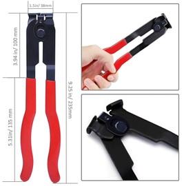 10Pcs CV Joint Boot Clamp Pliers with CV Boot Clamps Kit, Auto Repair Tool for Car Tire Repair Clamp Removal, Car Band/Banding Tool Kit, Automotive Hose Axle Plier