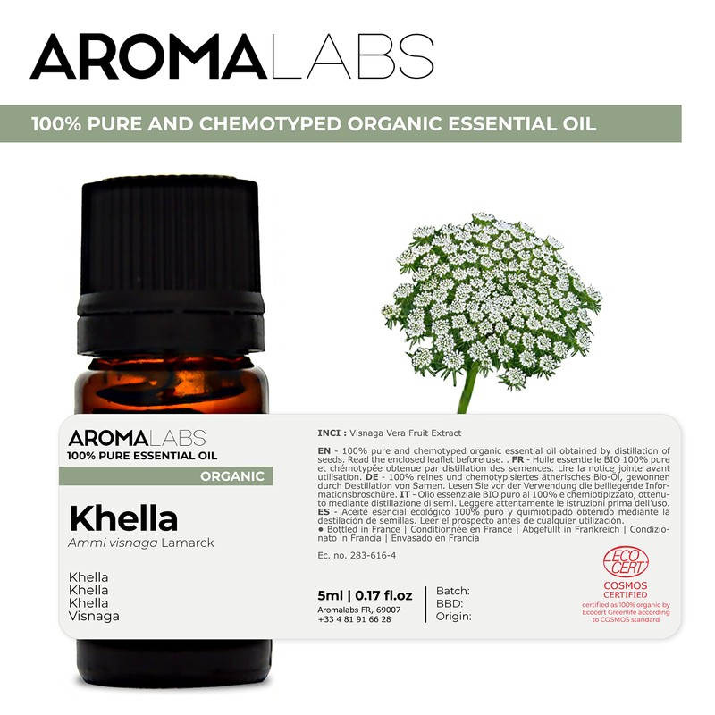 BIO - KHELLA Essential Oil - 5mL - 100% Pure,