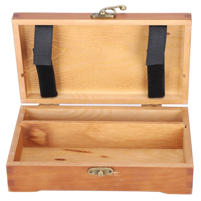 Wooden Box Antique Rectangle Children Stationery Case Desktop MultiFunction Storage