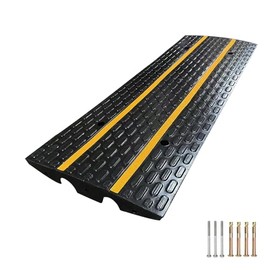 FCOME Rubber Heavy Duty 44000lbs Capacity Car Ramp, Rubber Threshold Ramp, Driveway Curb Ramp, Doorway Rubber Ramp (R3)