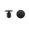 40 Pcs 6mm Hole Dia Plastic Rivets Fastener Clips Black