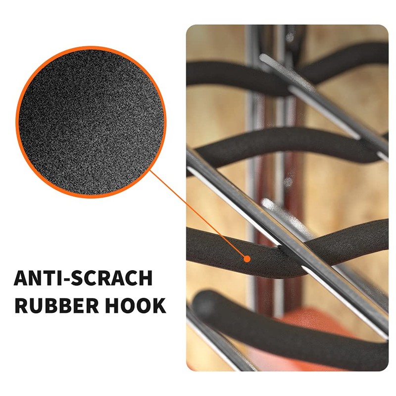 TORACK Garage Hooks Tool Organizer, 4 Pack Heavy Duty Steel