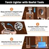 FLABOX 5-in-1 Torch Lighter with V Cutter Holder Punch and