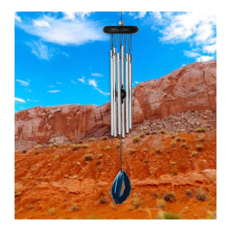 Woodstock Agate Chime - Blue Agate Chime, Agate, Feng Shui,