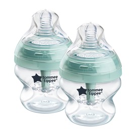 Tommee Tippee Tommee Tippee Advanced Anti-Colic Baby Bottle, 5oz, 0+ months, Slow Flow Breast-Like Nipple for a Natural Latch, Vented Anti-Colic Wand, Self-Sterilizing, 2 Pack