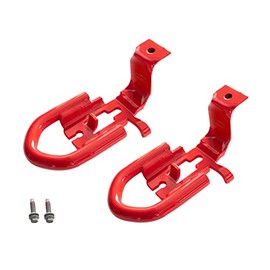 Blue Oval Industries OEM M-18954-RA Red Front Tow Hooks Pair Made for Ranger 2019-2023