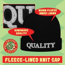 got sea bass? - Soft Adult Beanie Cap, Neon Green