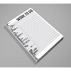 Inkdotpot Daily Planner List Pad Notepads Memo Pad, Undated To-Do