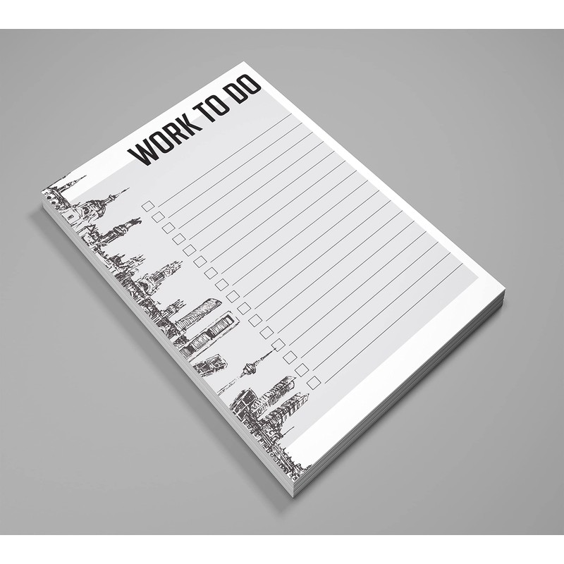Inkdotpot Daily Planner List Pad Notepads Memo Pad, Undated To-Do