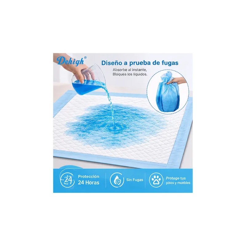 Tapetes Sanitarios Absorbentes Para Perros Dehigh 33x45 Cm Zk-s