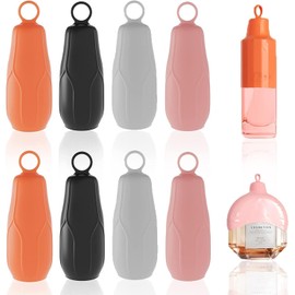 Paquete De 8 Fundas Elásticas Reutilizables A Prueba De Fugas Para Artículos De Cambiador De Viaje, Se Adapta A La Mayoría De Contenedores, Fundas De Viaje De Silicona De Fugas Para Cosméticos
