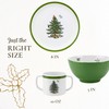 Spode Christmas Tree 3-Piece Melamine Dinnerware Set - 8" Plate,