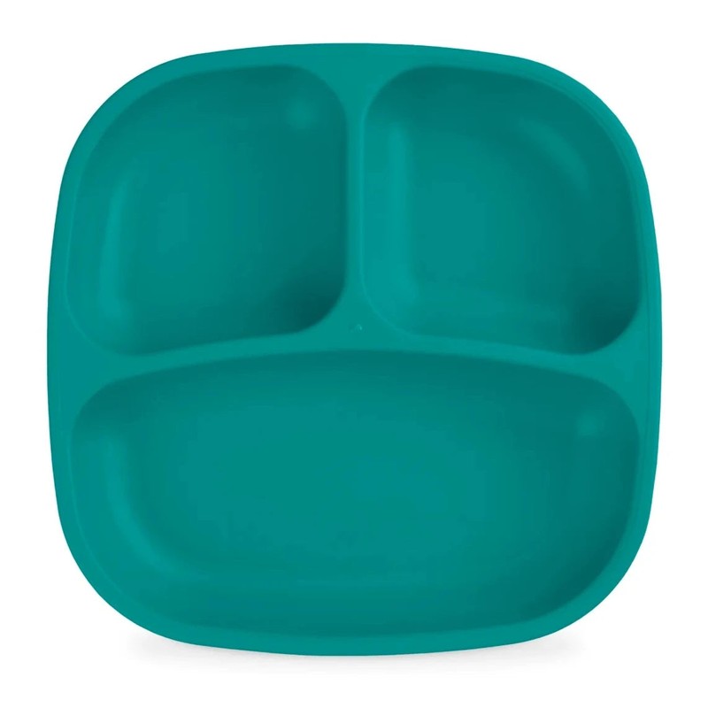 Re-Play Divided Plate Single, Lime Green