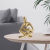 LIFKOME Abstract Thinker Sculpture, Meditation Yoga Statue Modern Home Decor