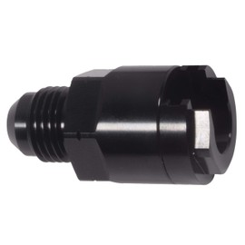 ICT Billet Threaded Fuel Rail Quick Connect Fitting - Line Adapter -6AN to 3/8" Tube LS1 LM7 LR4 LQ4 LS6 L59 LQ9 LM4 L33 Hose Gas Connector Aluminum AN809-02B