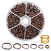Iron Split Rings, 1 Box (100g) 6 Sizes Double Loop