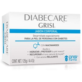 Grisi - Diabecare, Jabón Corporal para Piel Diabética, Niacinamidex, 125 g
