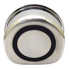 Takagi Stainless Steel D-Shaped Washtub with Rubber Drain Hole, Silver